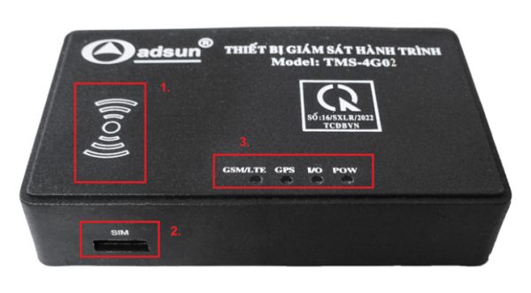 Cấu tạo của Giám sát hành trình hợp chuẩn TMS-4G02